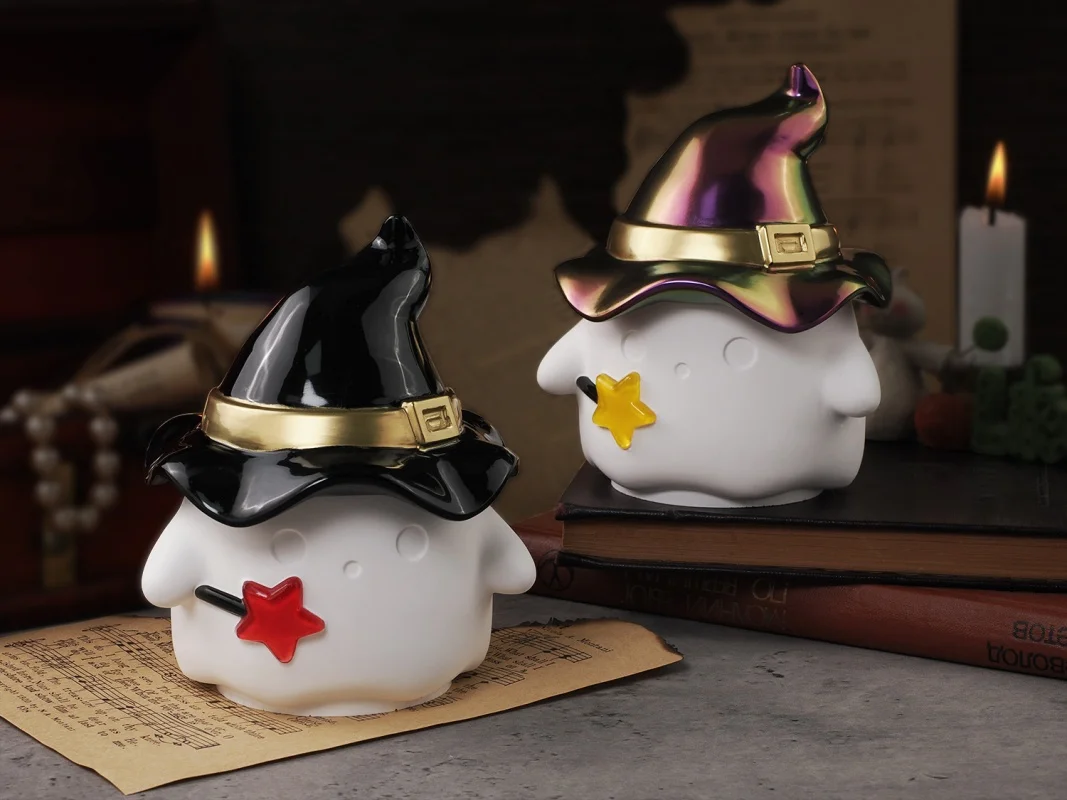 DIY шляпа призрак банка для хранения фотографий Хэллоуин коробка ювелирных