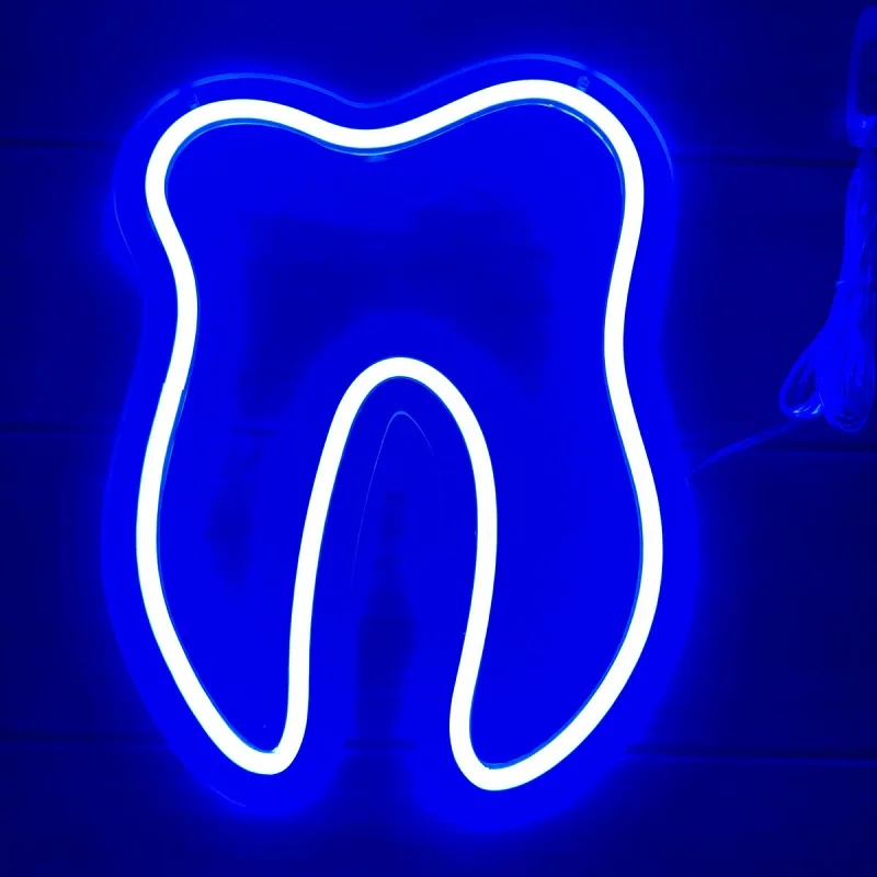 Светодиодная неоновая вывеска с зубцами на заказ