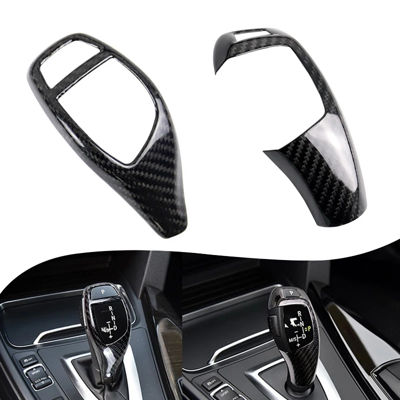 

Car Gear Shift Knob Cover Trim Carbon Fiber For BMW F15 F16 F25 F26 F20 F21 F22 F23 F30 F31 5GT F07 F10 F18 3GT F34 F35 F32 F33