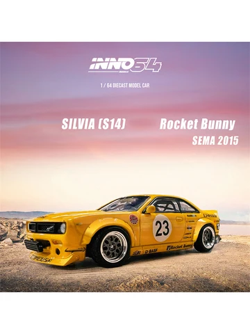 INNO в наличии 1:64 SILVIA S14 ROCKET BUNNY SEMA 2015 коллекция литых под давлением моделей автомобилей, миниатюрные игрушки