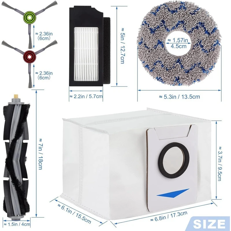 Запчасти для пылесоса ECOVACS DEEBOT X1 Omni Turbo T10 T20 T20/T20 Max/T20