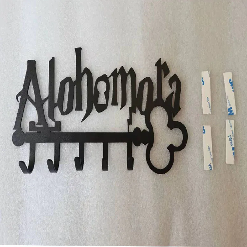 Halloween Creative Metal Key Holder Wih 5 Hooks Iron Art Wall Mounted Adhesive Black Hanger Organizer Hat Towel Rack Whoelsales |