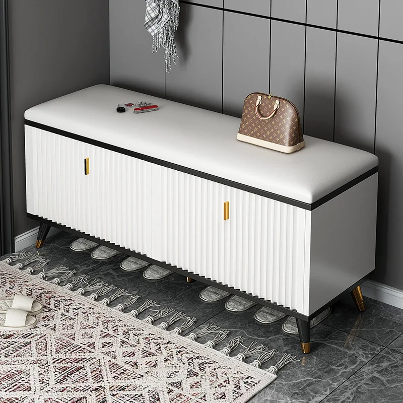 

Hallway Porch Shoe Stool Household Furniture Nordic Small Apartment Sofa Storage Ottoman Clothing Store Living Room Bench