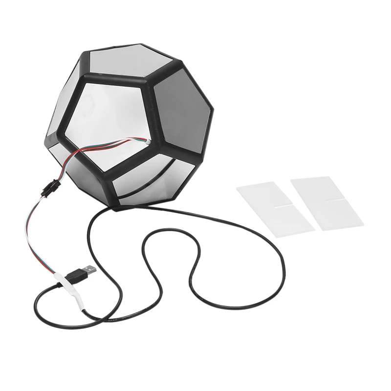 

Рождественский бесконечный цветовой светильник Dodecahedron, декоративная лампа с USB-зарядкой, украшение для дома и рабочего стола, декор для комнаты