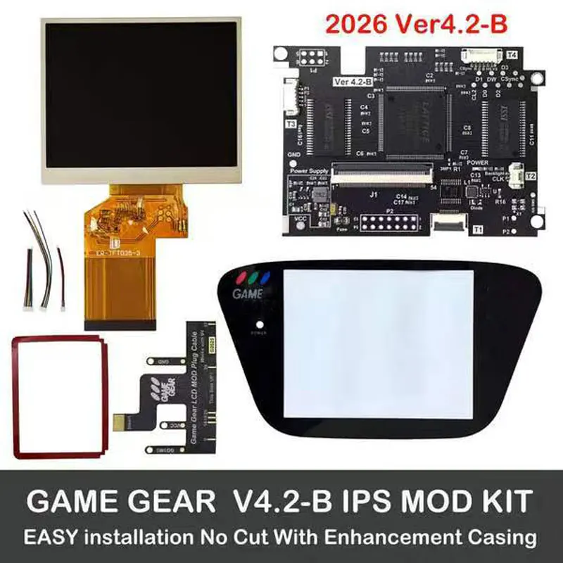 Фото Комплекты предварительно ламинированных ЖК-экранов V4.2-B IPS OGS для SEGA Game Gear, полноэкранный дисплей, ЖК-экран с высокой яркостью для SEGA GG №2