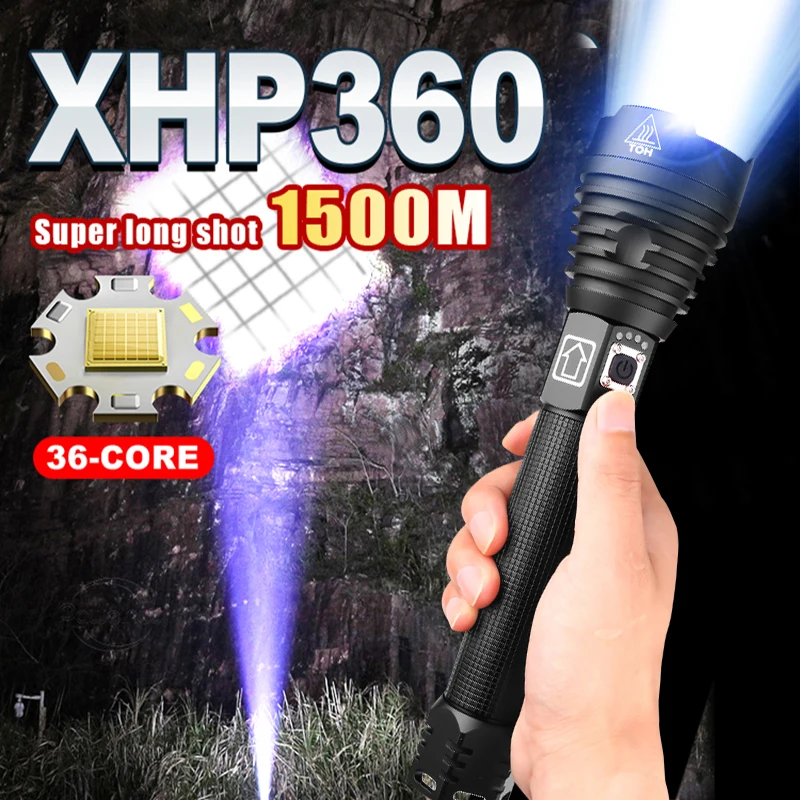 

1000 м 48 Вт XHP90.2 светодиодные фонарики высокой мощности XHP90 самый мощный яркий фонарик 18650 XHP50.2 перезаряжаемый тактический фонарь онарик