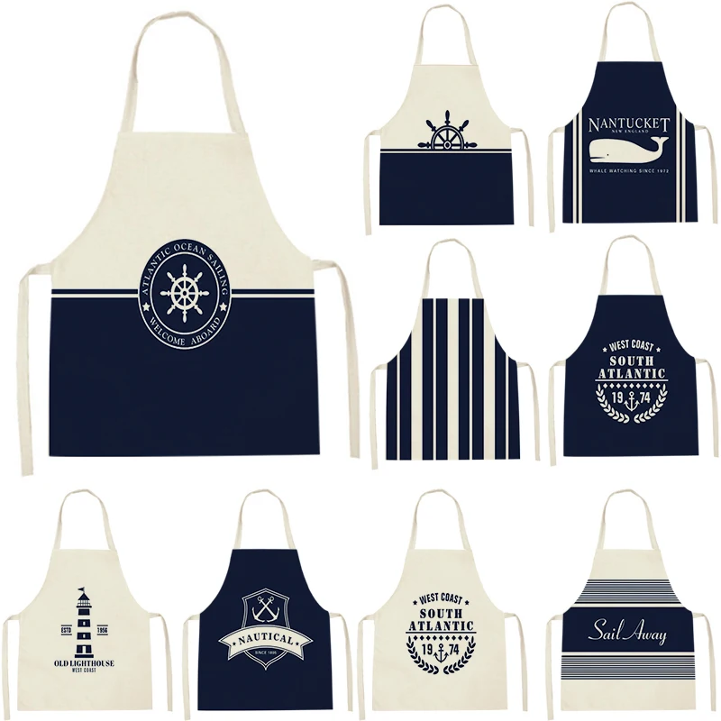 

Кухонные фартуки для женщин, льняные нагрудники, фартук для домашней уборки, домашний водонепроницаемый фартук для поваров, для приготовле...