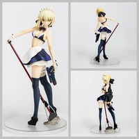 24cm fate stay nigh anime figure alter arturia pendragon maid swimsuit pvc action figure sexy for girls collectible model gift