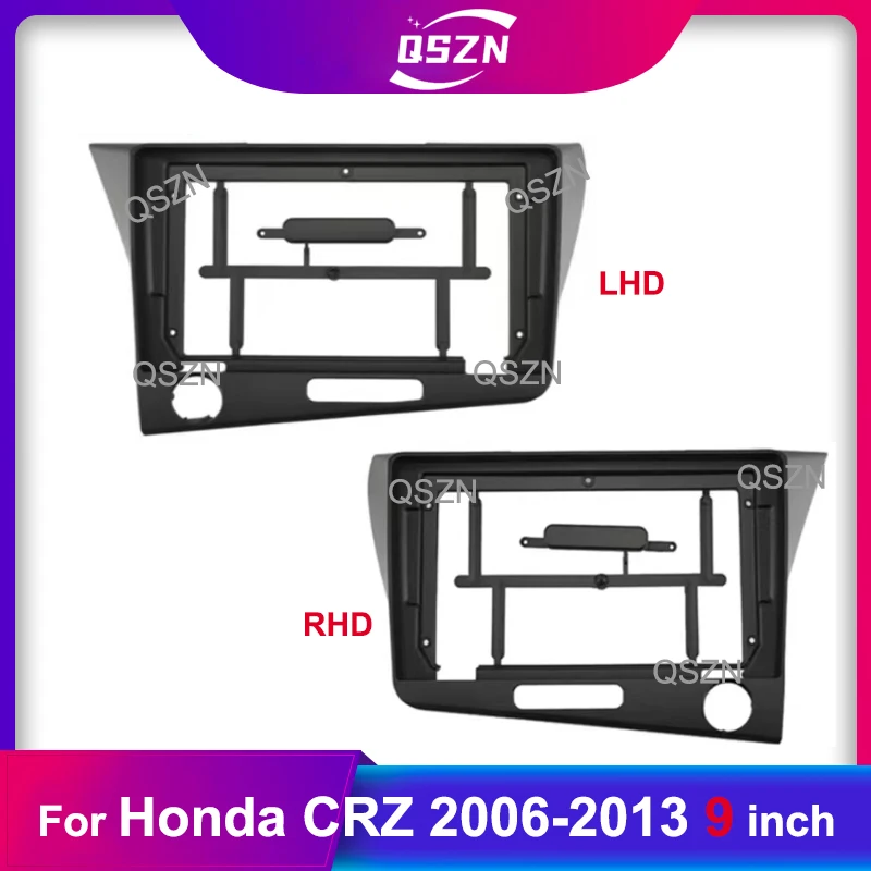 

9-дюймовый автомобильный радиоприемник, 2 din, облицовка для панели Honda CRZ 2006-2013, установка приборной панели, облицовка, кабель питания canbus, стерео