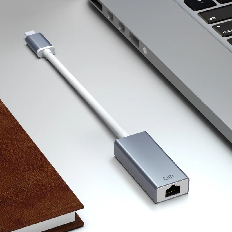 Хаб DM типа C к порту Ethernet RJ45 CHB017 не требует поддержки драйвера порт MAC и Windows |