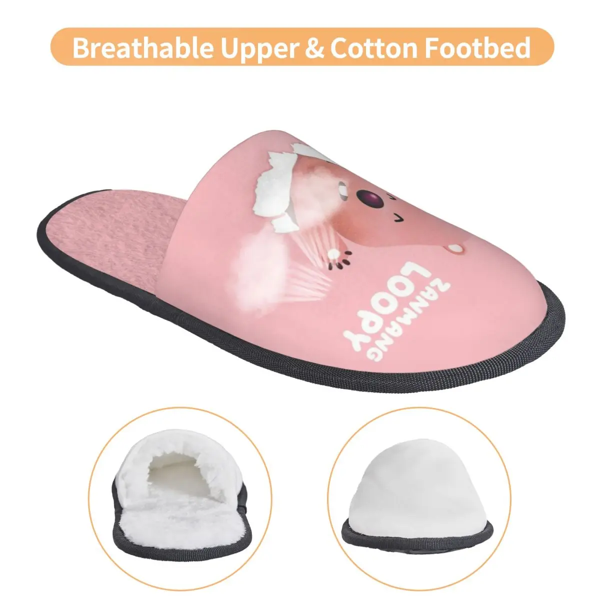 Тапочки Zanmang Loopy Cozy Scuff из пены с эффектом памяти женские Мультяшные туфли для дома