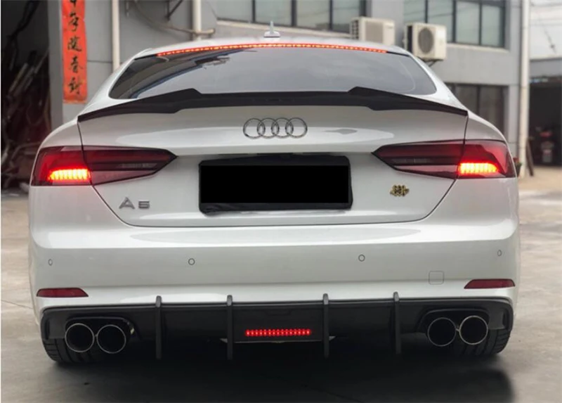 M4 СТИЛЬ НАСТОЯЩИЙ УГРОННОЕ ВОЛОКНОЕ ЗАДНЕГО КРЫЛА БАГАЖНИКА СПОЙЛЕР ДЛЯ Audi A5 S5