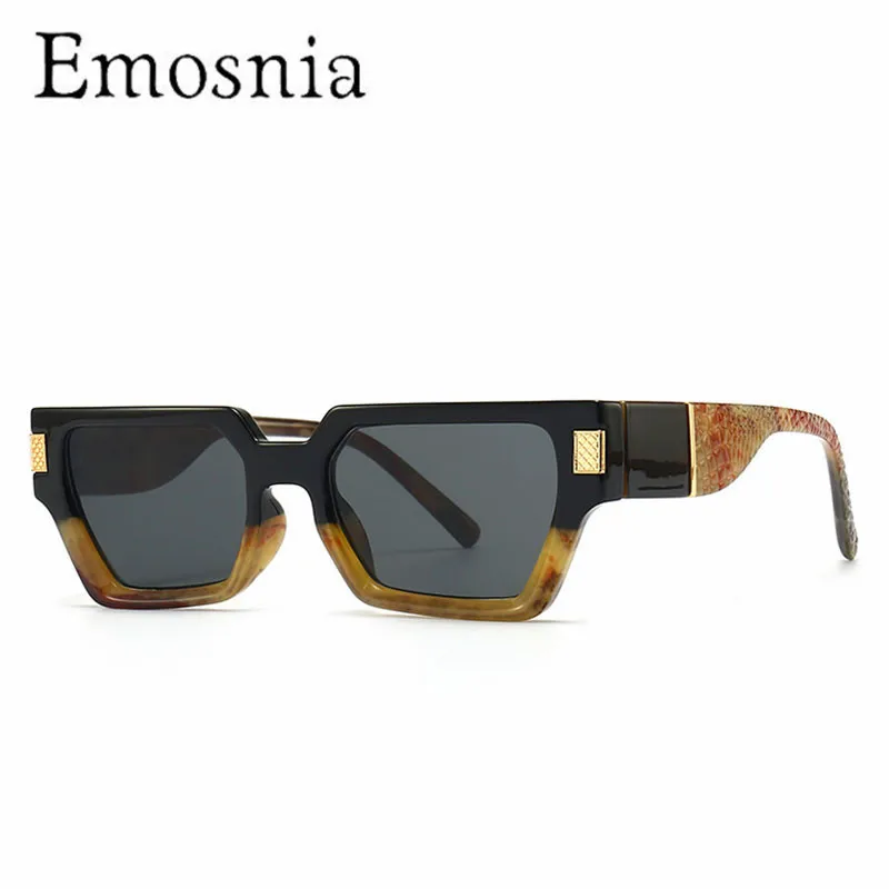 

Emosnia Fashion Ladies Sun Glasses Cat Eye Female UV400 Blue Leopard Women Square Frame Sunglasses For Men 2022 New Male Eyewear