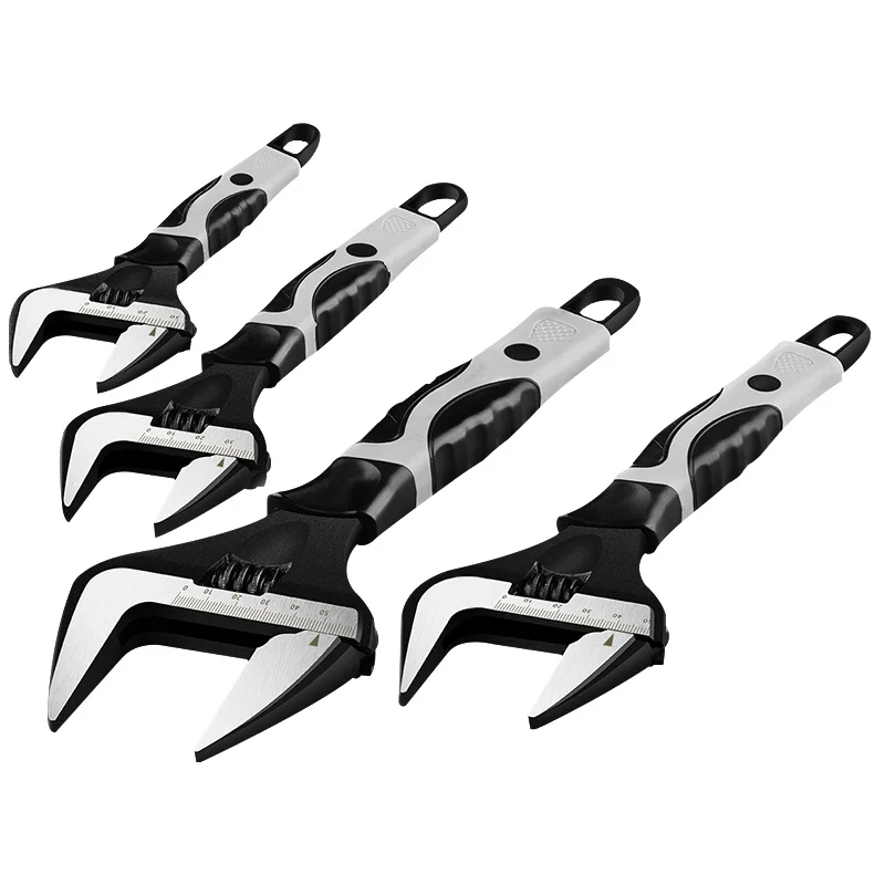

Adjustable Wrench Universal Spanner Key Nut Wrench 6" 8" 10" 12" Large Opening Adjustable Spanner Repair Hand Tools