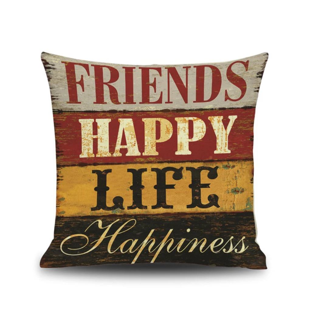 

Наволочки 45x5 см с цветными буквами и принтом, декоративные, для бара, офиса, дивана, автомобиля, дома