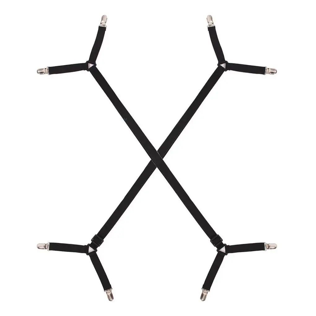 

2pcs/lot 4 Corner Long Adjustable Elastic Bed Sheet Holder Mattress Clip Fasteners Cover Blankets Grippers Fixing Non-Slip Strap