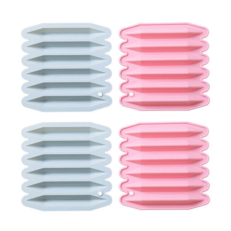 

Форма для переработки карандашей в 4 упаковках, силиконовая форма для 3d-карандашей, печь, чистый силикон, прочная и многоразовая форма для ка...