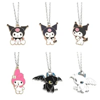 2022 trendy cute little devil pendant necklace cartoon bunny necklace for women sweater decoration jewelry gifts collier femme