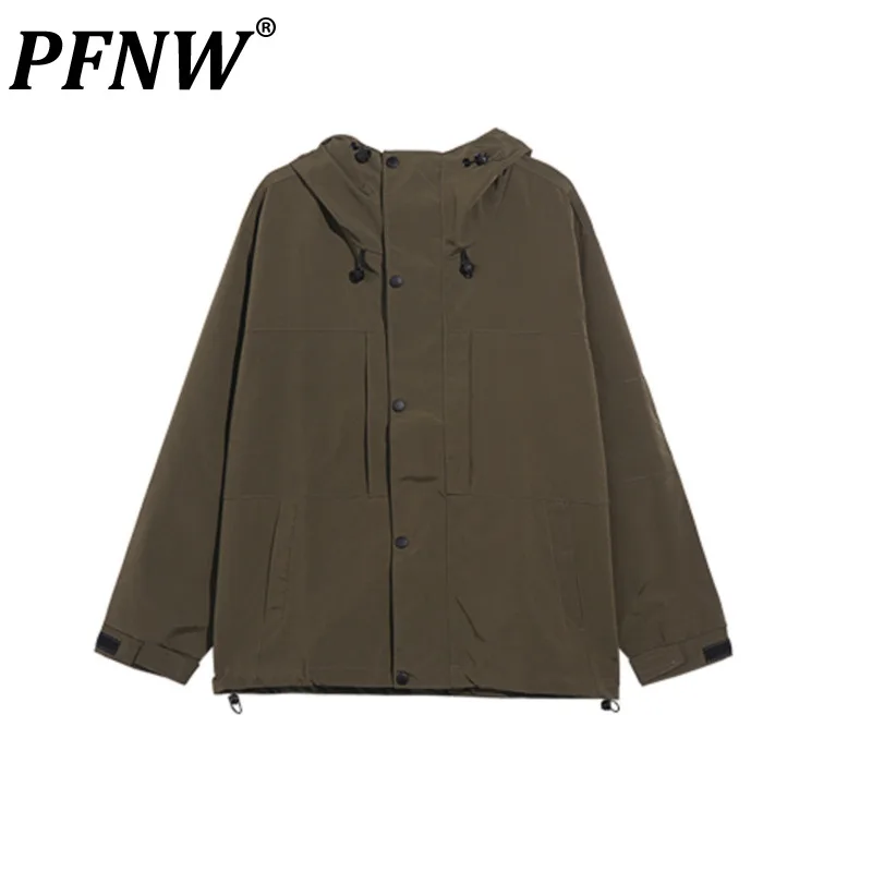 

PFNW Japanese Fashion Brand Autumn Splice Hoodies Waterproof Windbreaker Men's And Women's Thin Loose Hooded Tide Coats 12Z4067