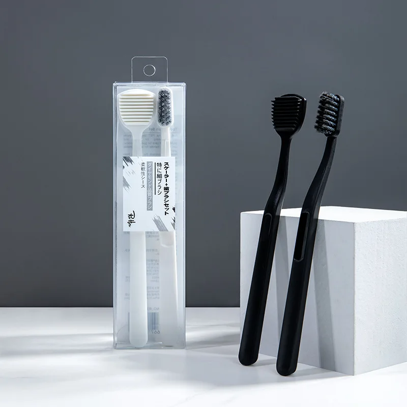 

Adult Soft-bristled Toothbrush Spiral Bristle Toothbrush Scraping Tongue Coating Non-slip Brush Handle Toothbrush зубная щетка