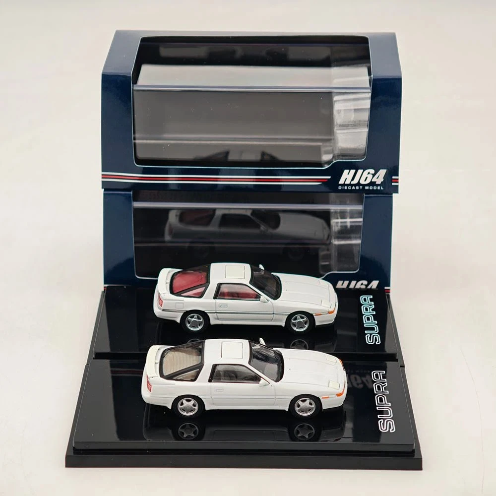 Фото Коллекционная модель автомобиля Hobby HJ64 1:64 Supra (A70) 2.5GT TWIN TURBO Limited с внешним выдвижным люком, серия HJ642026L, литая под давлением №1