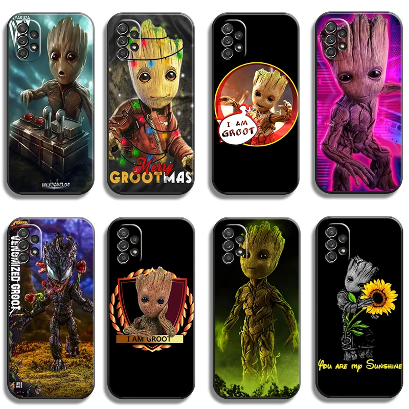 

Marvel Groot Cartoon Phone Cases For Samsung Galaxy A51 4G A51 5G A71 4G A71 5G A52 4G A52 5G A72 4G A72 5G Coque Funda