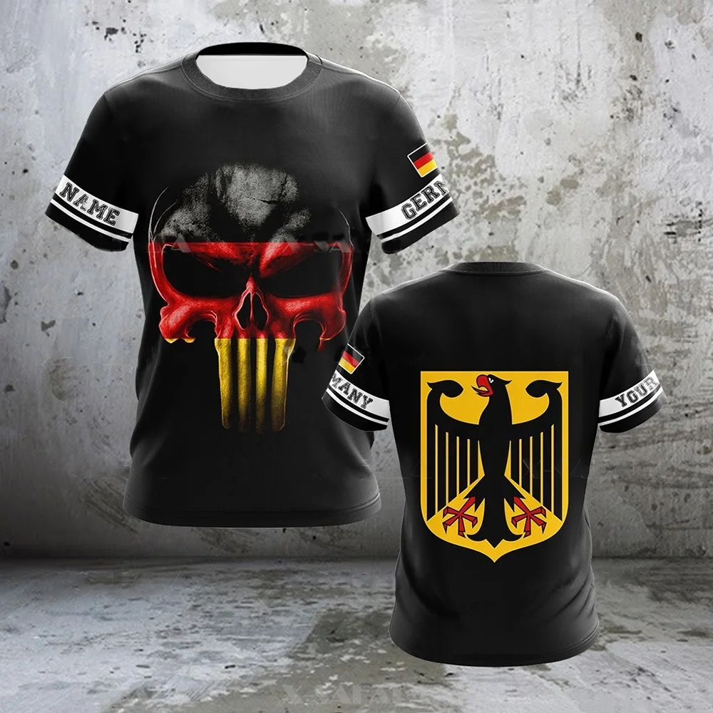 Мужская футболка с немецким национальным гербом и 3D принтом летняя Tough Guy