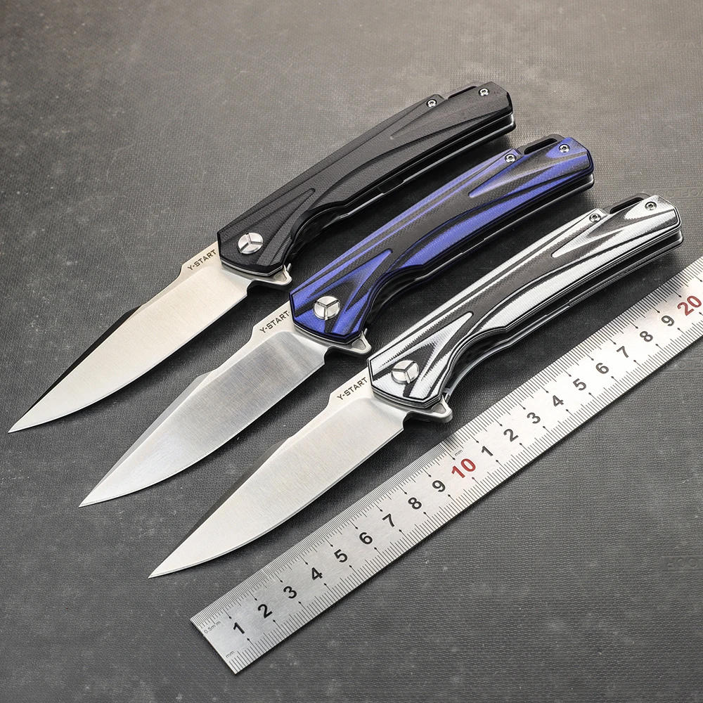 

Y-START Multi-function 440C Steel Folding Knife Survival Tactical Knives High Hardness Knife Pocket Flip Knives Camping Knife