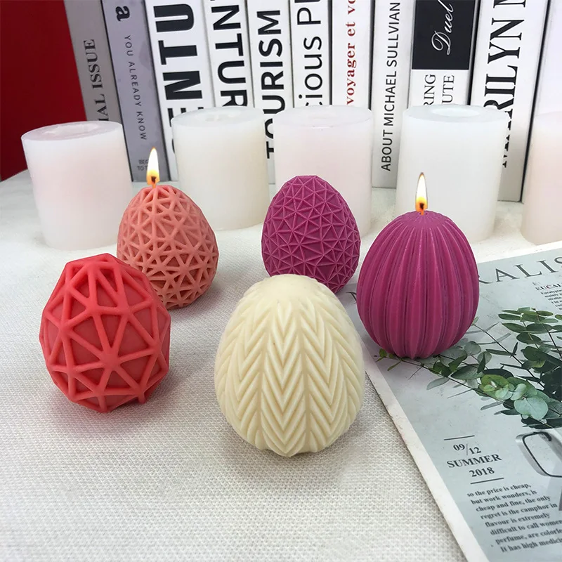 

PRZY 3D пасхальные яйца Форма для свечей утка гусиное яйцо в форме яйца Ароматизированная свеча силиконовые фотоформы