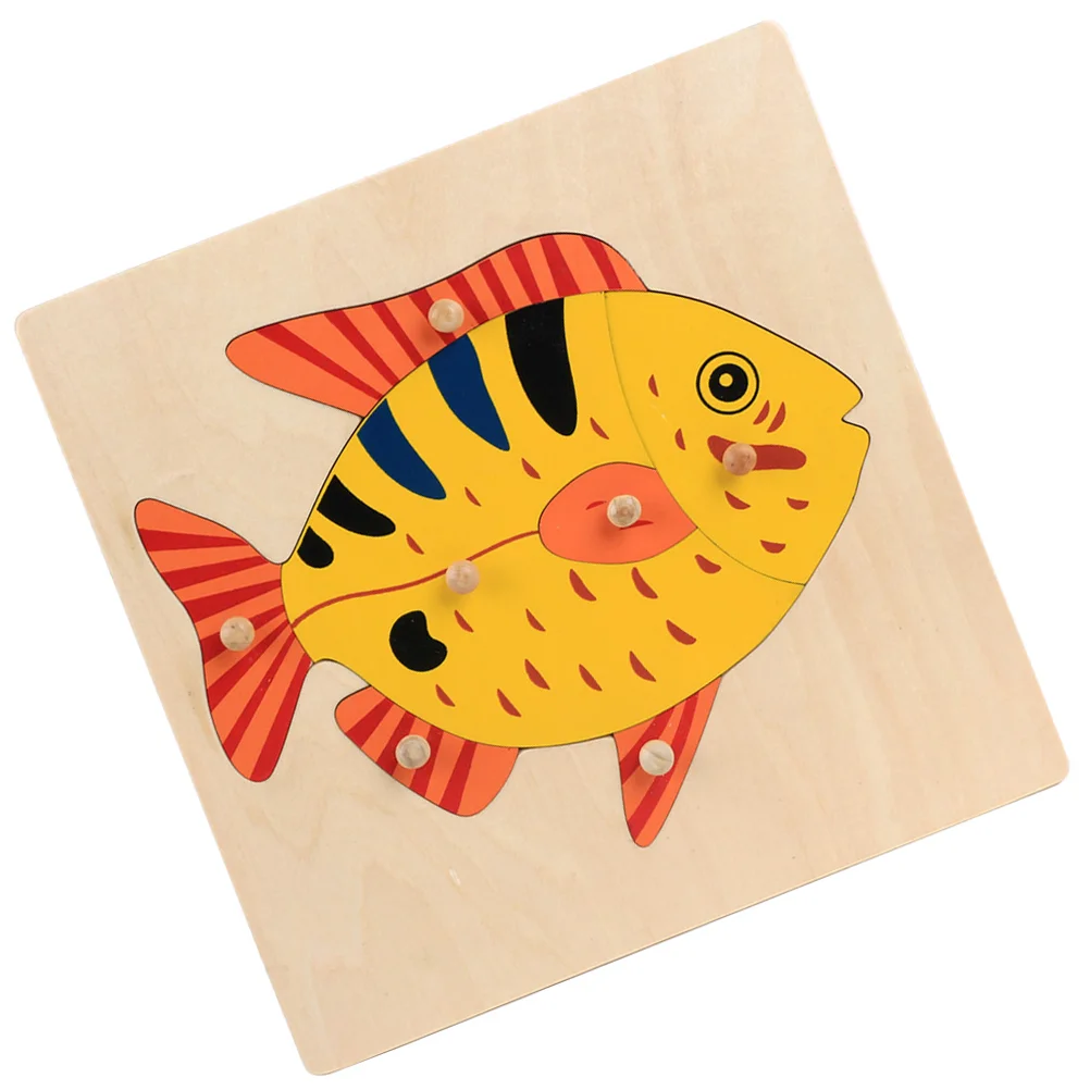 

Puzzle Wooden Color Stacker Animal Panel Geometric Plaything Stacking Educational Games Board Blocks Block Cognitive Shape