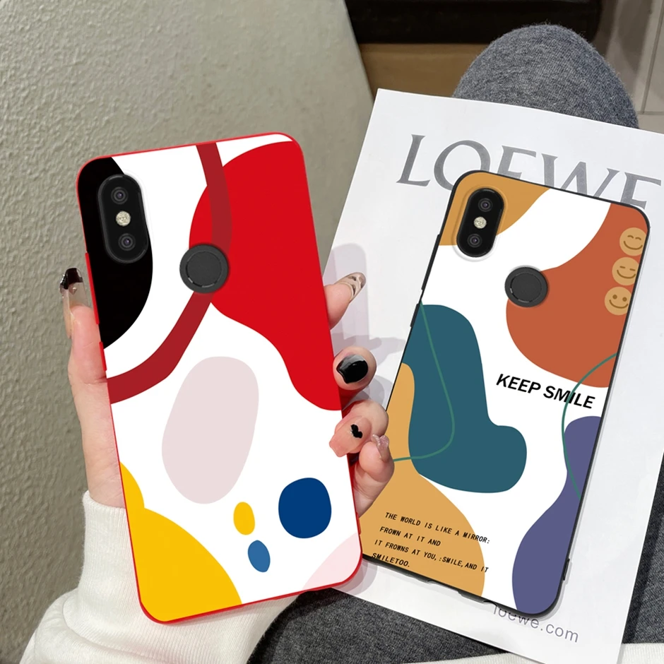 Чехол для Xiaomi Mi A2 силиконовый чехол телефона Lite чехлы мягкий из ТПУ с рисунком