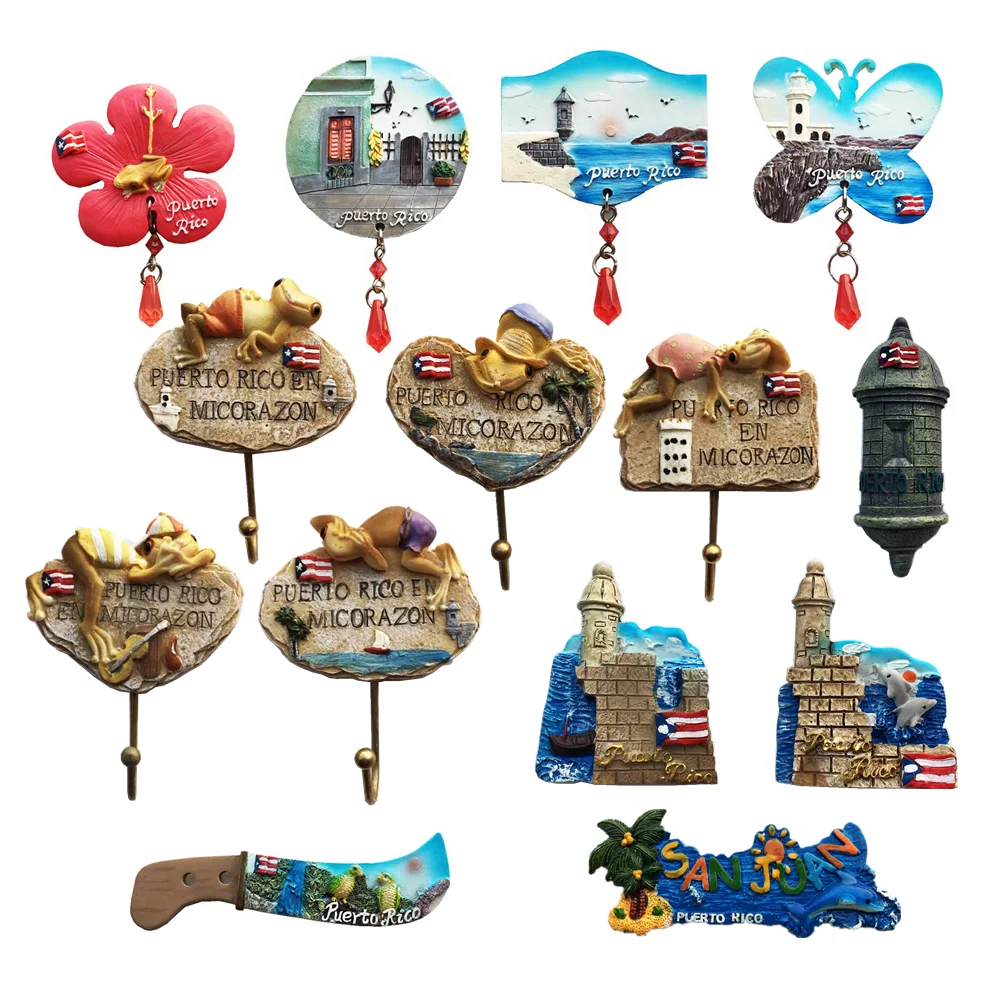 Северная Америка Карибский Пуэрто-Рико 3D магниты на холодильник магнитные