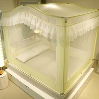 Princess Bed Mosquito Net Yurt Girl Bed Sky Protector Mesh Tent Sliding Mosquito Net Home Garden Klamboe Bedroom Decoration