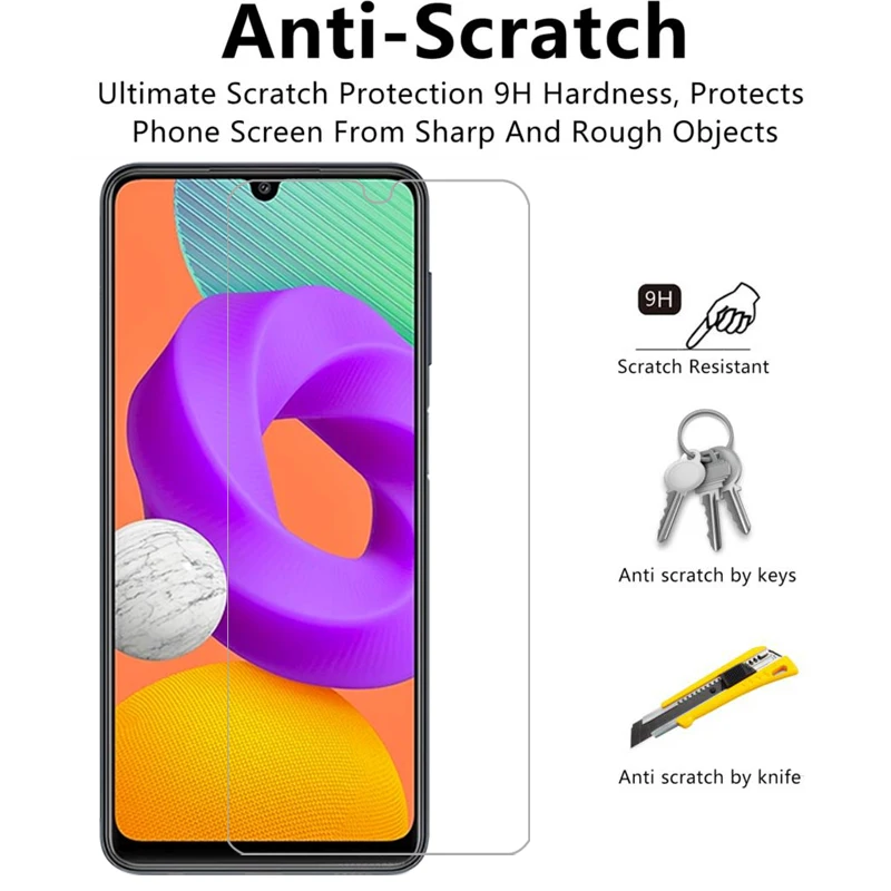 Защитное закаленное стекло для samsung galaxy m22 Защитная пленка экрана samsungm22 galaxym22 m 22 n22
