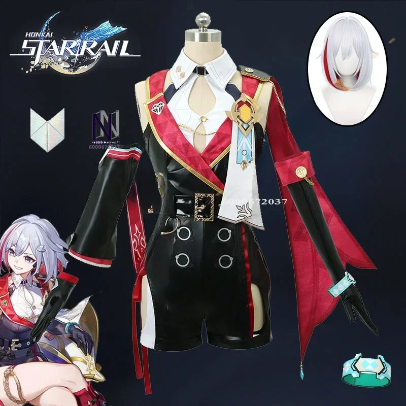 Honkai Star Rail Game Топаз Чиби Косплей Костюм Парик Головные Уборы Браслет Interastral Peace