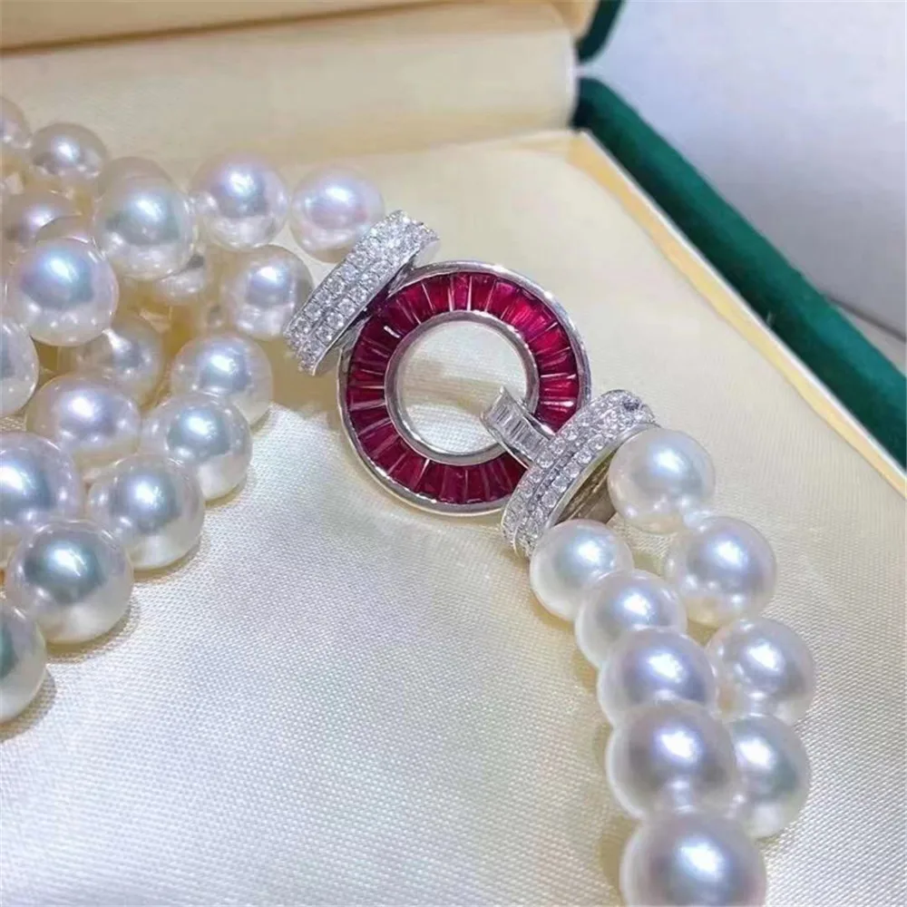 

Застежка из серебра 925 пробы с фианитом, фурнитура «сделай сам» для изготовления бижутерии, аксессуары для серебра/золота, металлические застежки