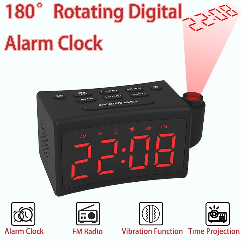 For Heavy Sleepers Vibrating Alarm Clock With Bed Shaker For