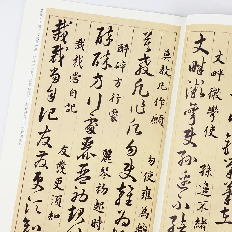Тетрадь для сбора солнца Huai Su Курсив Кисть письма Книга каллиграфии Китайская