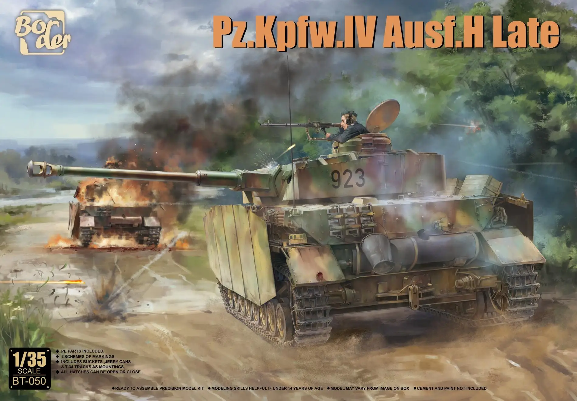 Border BT-050 Комплект поздней модели Pz.Kpfw.IV Ausf.H в масштабе 1/35