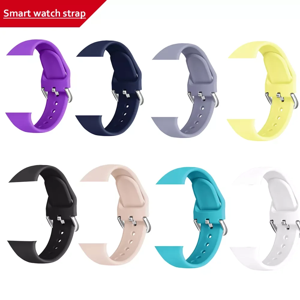 

IWO Smart Watch Strap 9 Colour Breathable Silicone Straps For W26 W26+ W46 W37 W56 DT100 Smartwatch Watchband Correa Accessories