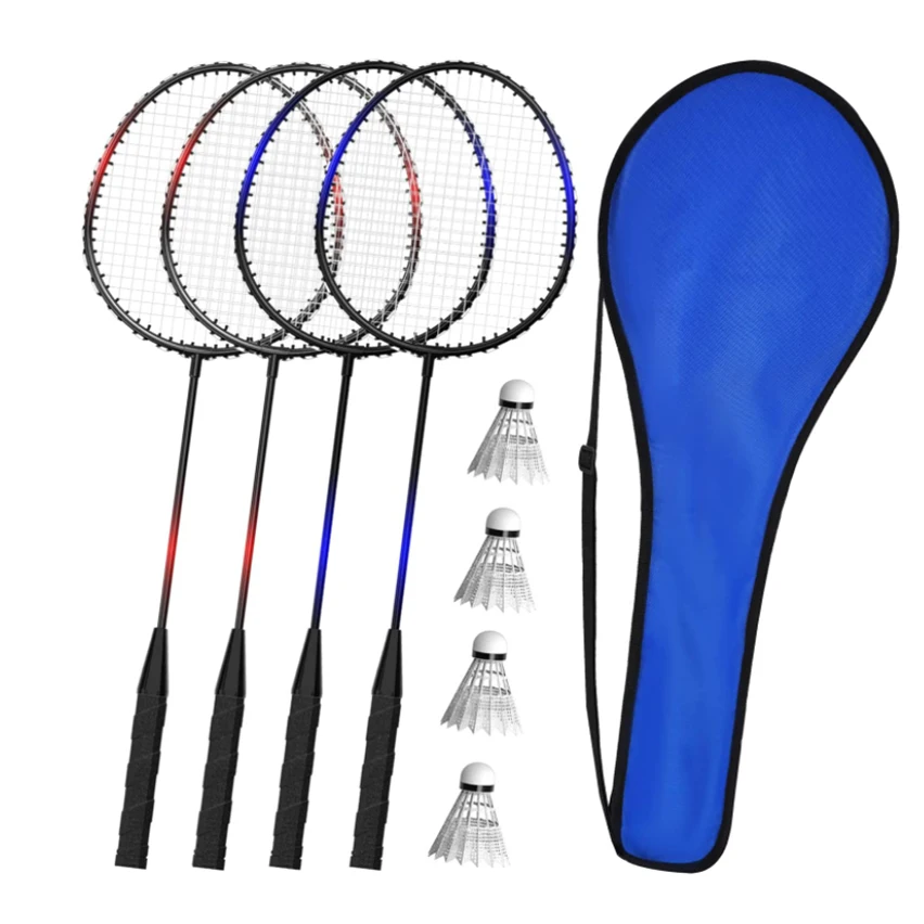 

2-4 Player Badminton Rackets Set for Adults Kids,Lightweight & Sturdy,Indoor Outdoor Sports Backyard Game,Racquets,Shuttlecocks