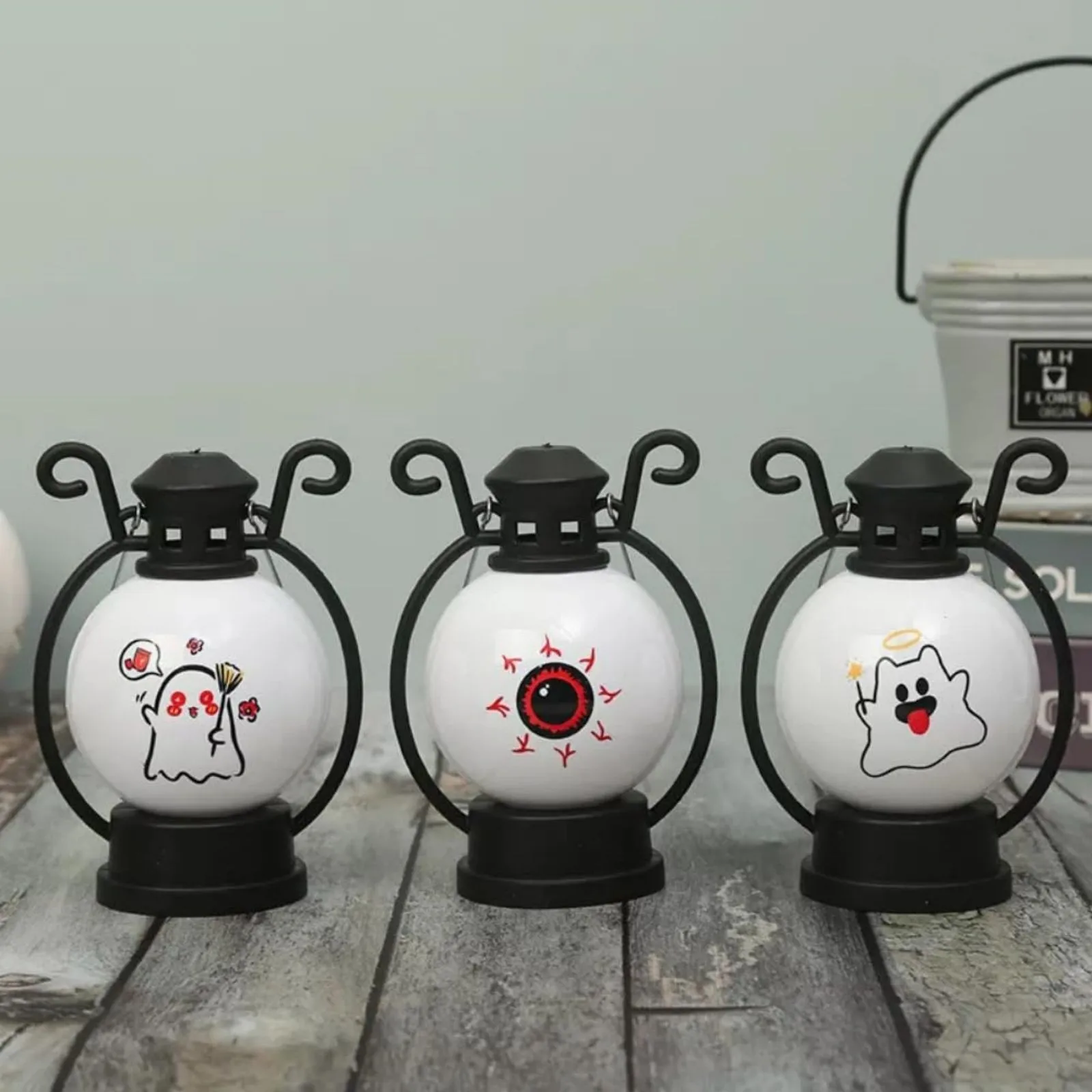 Фонарь для домашнего фестиваля портативный ночник фонарь глаз лампы с батареей