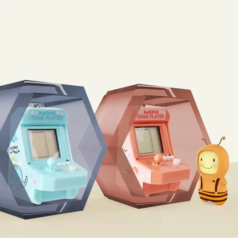 Миниатюрная портативная игровая консоль с брелоком Детская головоломка ретро