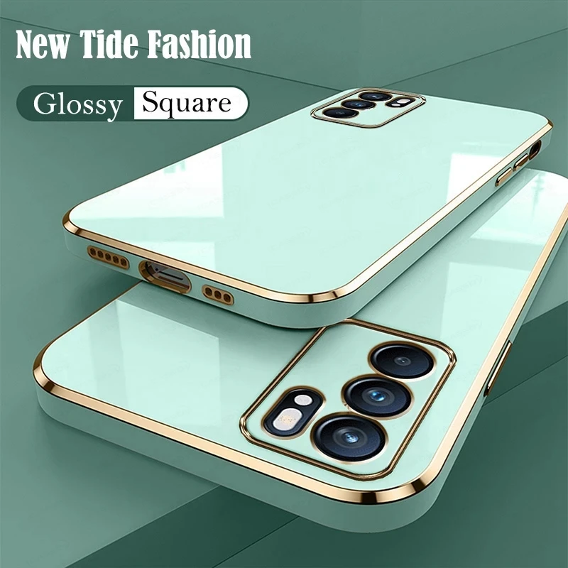 

Square Plating Phone Case For Realme GT Neo 2 XT X X7 Pro 7 8 5G V5 V13 V15 V11 Find X2 X3 Neo Lite K9 F19 Soft TPU Cover Coque