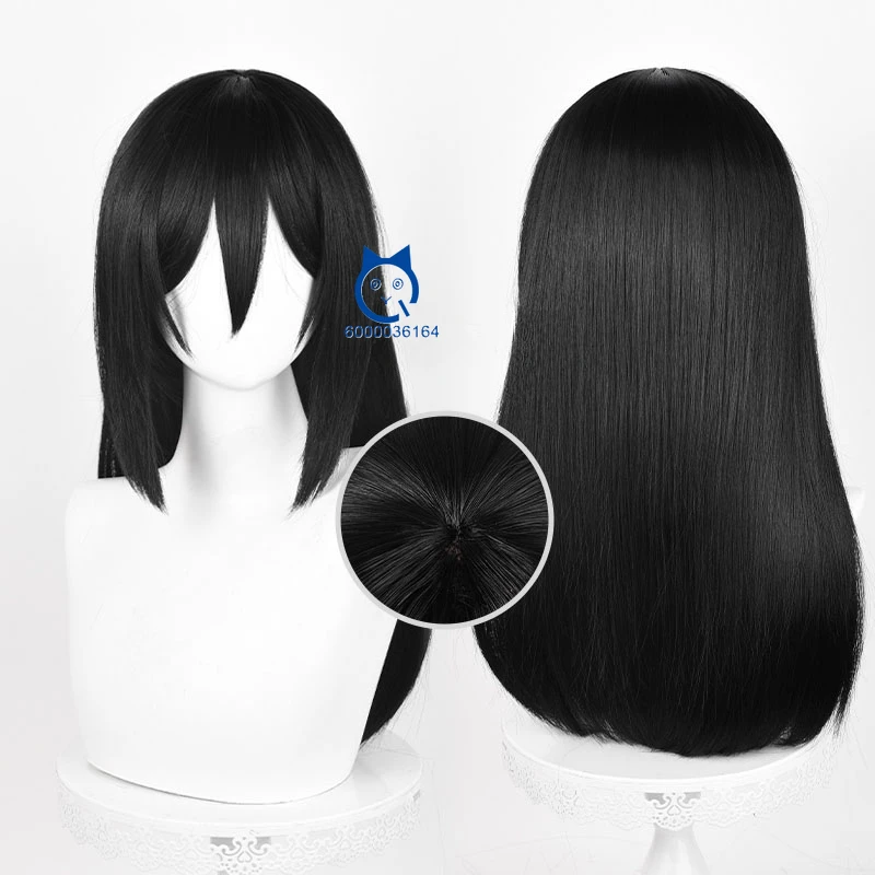 Mikasa Ackerman Горячий парик для косплея Аниме Atttack on Tiitan 50 см Длинные черные парики