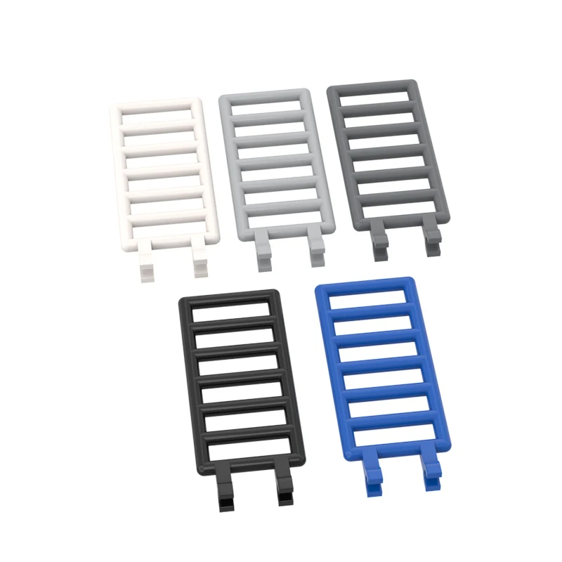 BZB 10Pcs MOC 6020 Bar 7x3 with Double Clips Ladder High-tech Assembly Building Blocks Parts Compatible Accessories Edu Kids Toy - купить по