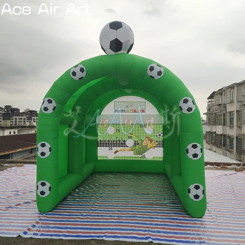 4 мл x 3 мВт надувная футбольная цель для детей надувная игра для стрельбы по футболу для двора/травы или аренды