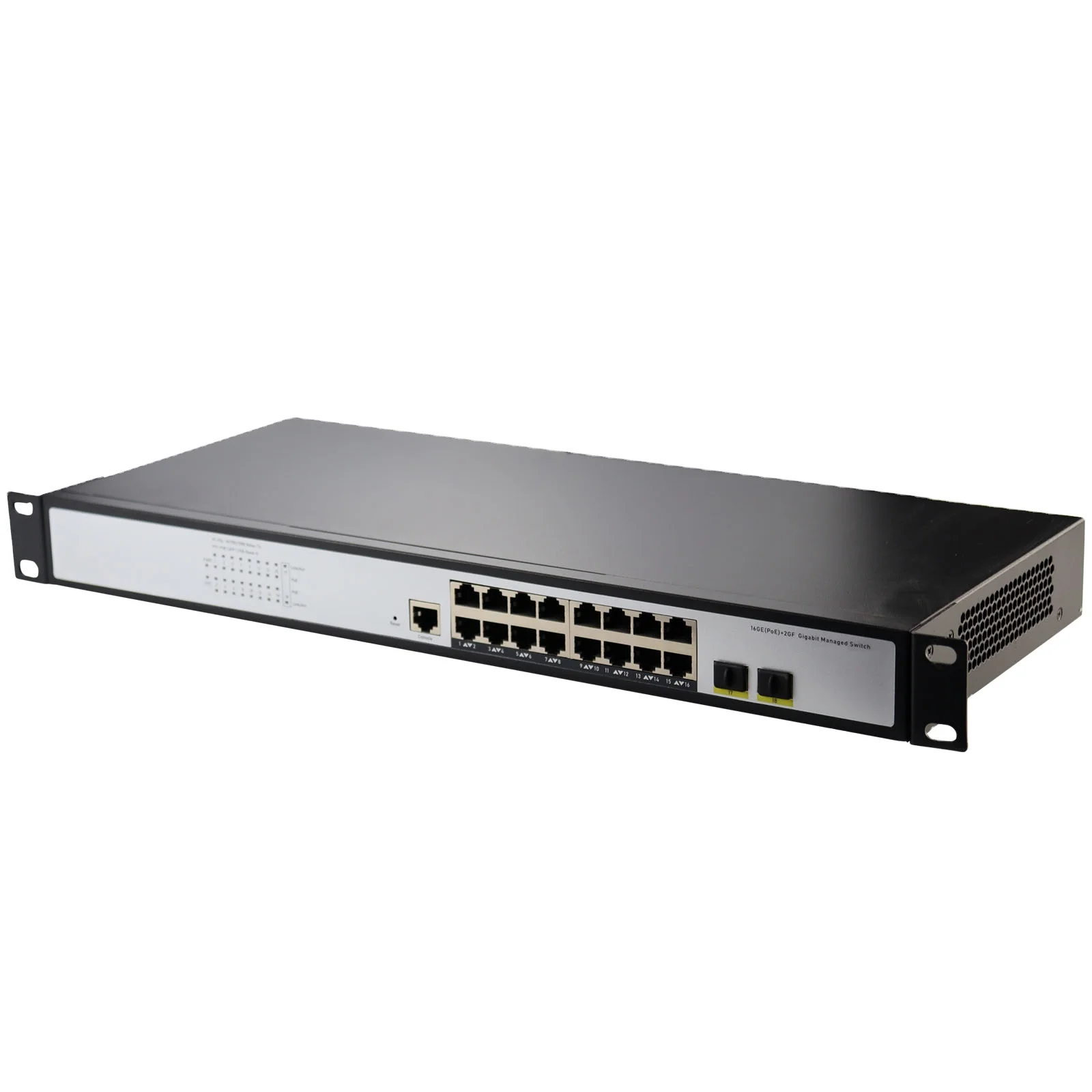 

Enterprise Layer 2 Managed Ethernet Switch 16-Port 10 100 1000T Gigabit To 2-Port 100 1000X SFP