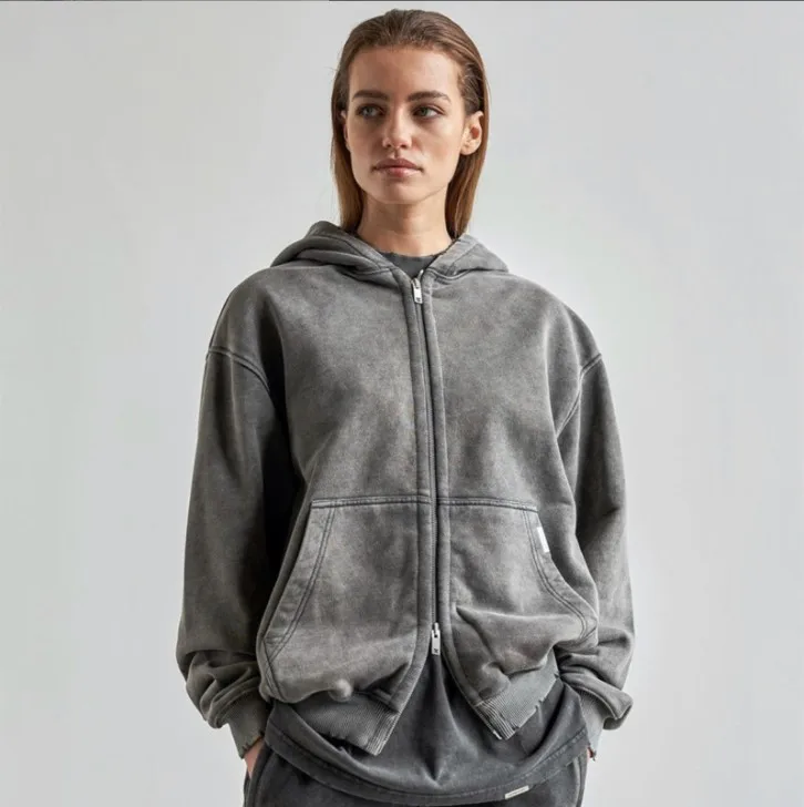 

Oversized Represent Washed Solid Color Sweater To Make Old High Street Trend Couple Men and Women Cardigan Jacket