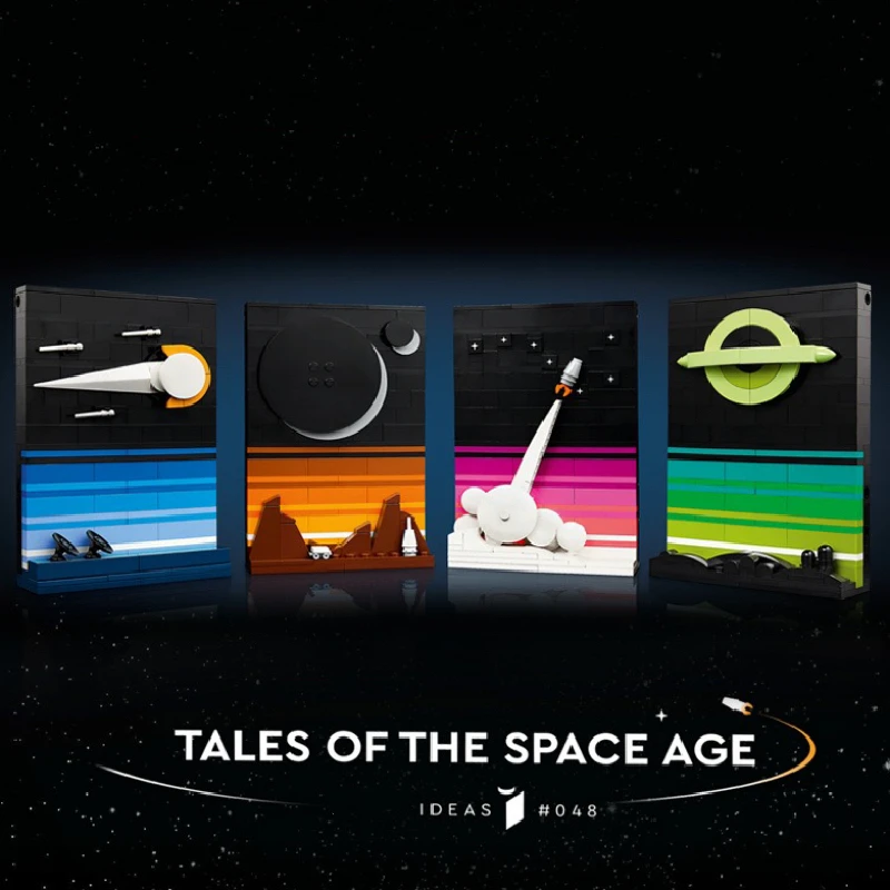 

IN STOCK Tales of the Space Age Ursa Major Building Block Kit 3D Postcards Minimalist Home Wall Shelf Decore Kids Toy Gift 21340